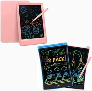 2 Pack 10 Inch Colorful Doodle Board Drawing Pad for Kids