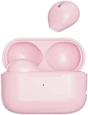 Loluka Pink Sleep Earbuds Invisible Earbuds True Wireless Stereo HiFi Music Waterproof Mini in-Ear Discreet with Charging Case,5.2 True Wireless Earbuds Bluetooth Earphones