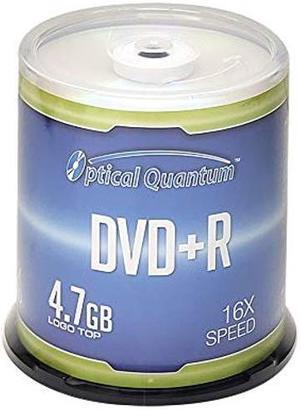 Optical Quantum DVD+R 4.7GB 16x Recordable Media Disc - 100 Spindle (FFP) OQDPR16LT-BX