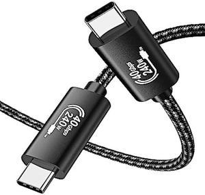 YIWENTEC USB4 8K 0.5M Cable Thunderbolt 4 USB 4 Type-c Male Angle