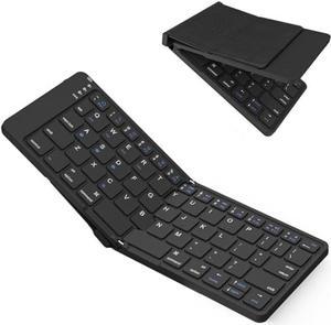 KYSONA Foldable Bluetooth Keyboard No-Gaps with Magnetic Lock, Whisper-Quiet Typing and Assisted Opening Hinge, Easy-Switch up to 3 Devices, KF65, Black