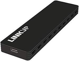 LINKUP - NVMe Enclosure M.2 SSD to USB C 10Gbps Adapter | Aluminum Case USB 3.1 Gen 2 (10 Gbps) to PCIe Gen3 x2 Bridge Chip | for Windows & Mac | Compatible for Samsung 960/970 EVO/PRO WD Black Intel