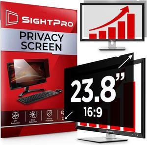 SightPro 23.8 Inch 16:9 Computer Privacy Screen Filter for Monitor - Privacy Shield and Anti-Glare Protector