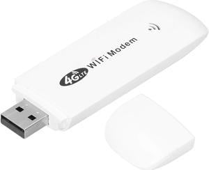 WiFi Modem Dongle, 4G LTE WiFi Modem, WiFi Modem Dongle with SIM Card Slot, TDD FDD GSM Car WiFi Mini Wireless Router with LED Status Indicator, Up to 10 Associated Users 4G LTE WiFi Modem
