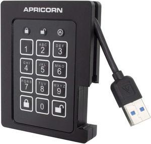 Apricorn Aegis Padlock 240 GB SSD 256-Bit, FIPS 140-2 Level 2 Validated Ruggedized USB 3.0 Encrypted External Portable Drive