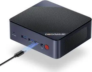 BOSGAME Mini PC, Intel Alder Lake N100 16G DDR4 512G SSD Windows 11 Pro Mini Computers, Fully-featured USB-C & Dual HDMI Support 4K Triple Display, 2.5G Ethernet, Dual Band Wi-Fi,Bluetooth