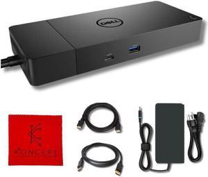 Koncept Dell WD19DCS Docking Station Bundle - 1 Year Warranty - with 240W AC Adapter, HDMI Cable, DisplayPort Cable & Microfiber Cleaning Cloth
