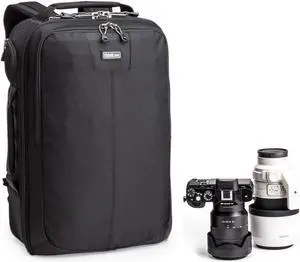 Think Tank Airport Essentials Backpack for Standard DSLR System, 300mm f/2.8/iPad/13" Laptop, Small