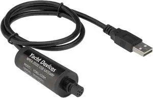 Yacht Devices YDNU-02RM NMEA 2000 USB Male Gateway for Boat Network - SeaTalk NG, Compatible with PC, Laptop, Tablet