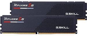 G.SKILL Ripjaws S5 Series (Intel XMP 3.0) DDR5 RAM 64GB (2x32GB) 5600MT/s CL30-36-36-89 1.25V Desktop Computer Memory UDIMM - Matte Black (F5-5600J3036D32GA2-RS5K)