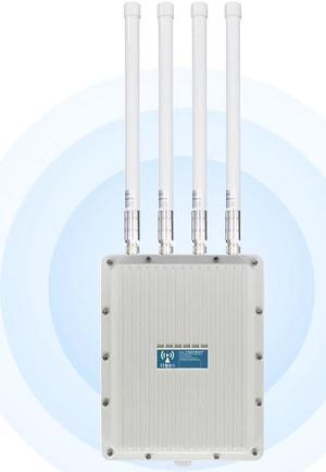 KuWFi WiFi 6 Wireless AP Router WiFi Extender Signal Booster Outdoor Indoor Long Range 360-degree omnidirectional Access Point WiFi Dual Band 1800Mbps Supports AP/Gateway/Repeater