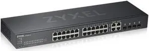 Zyxel 24-Port Gigabit Ethernet Switch | Smart-Managed | 4x Combo Ports | Hybrid-Cloud Mode | Fanless [GS1920-24v2]