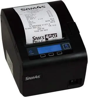 SAM4s Ellix 40 Multi-functional Thermal Receipt Printer, Dual Interface, up to 270mm Prints Per Second, Prints Watermarks, Drop and Print Paper Loading, Anti-Jam Technology, Black