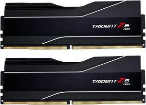 G.SKILL Trident Z5 Neo Series (AMD Expo) DDR5 RAM 64GB (2x32GB) 6000MT/s CL30-40-40-96 1.40V Desktop Computer Memory UDIMM - Matte Black (F5-6000J3040G32GX2-TZ5N)