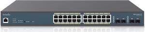 EnGenius Fit L2 Plus Managed 24-Port Gigabit PoE+ Switch | 240W Budget | 4 SFP Uplink Ports | 802.3at/af PoE+ Ready | 56 Gbps Switching Capacity [EWS7928P-FIT]