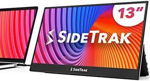 SideTrak Solo Pro 13" Freestanding Portable Monitor for Laptop | 1080 LED .04" Thin Portable Monitor | Kickstand | 10ms Response Time | 60Hz Refresh Rate | USB-C, Mini HD | 1.3 lbs. Travel Monitor