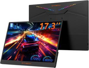 GT MEDIA 2.5K 165Hz Portable Gaming Monitor,17.3''2560 * 1440 QHD Portable Monitor,100% sRGB HDR FreeSync External Second Screen for Laptop Phone Mac Xbox Switch PS5