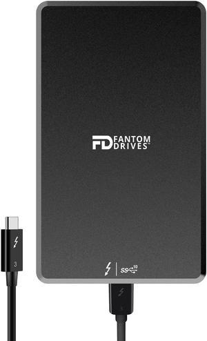Fantom Drives Extreme 2TB External SSD - 2800MB/s, Thunderbolt 3 and 4, USB Type-C, Aluminum, 3D NAND TLC, TB3X-2300N2TB