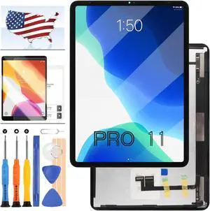for iPad Pro 11 Screen Replacement 2018 for iPAD PRO 11 1st Generation LCD Screen A1934 A1980 A2013 LCD Display Glass Touch Digitizer Repair Parts Kit + Tools +Tempered Glass