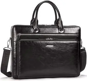 BOSTANTEN Briefcases for Men Messenger Bag Genuine Leather Laptop Bag 15.6 inch Office Work Tote for Buisness Travel BOSTANTEN Briefcases for Men Messenger Bag Genuine Leather Laptop Bag 15.6 inch Office Work Tote for Buisness Travel