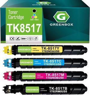 GREENBOX Compatible TK8517 TK-8517 Toner Cartridge Replacement fo TK 8517 for Copystar CS-5052ci CS-6052ci TASKalfa 5052ci 6052ci Series Printer (30,000 Pages,4 Pack)