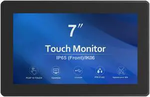 GreenTouch 7 Inch Open Frame 1024x600 HDMI PCAP Touch Monitors for Consumer, Retail POS, and Hospitality Markets