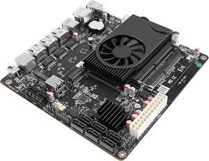 HKUXZR Celeron J6413 Industrial Motherboard NAS 4 Cores 4 Threads Low Power Processor 2*Intel i226-V 1*RTL8125BG 2.5G Network M.2 Slot 6xSATA DP HDMI 2.0 PCIe*1