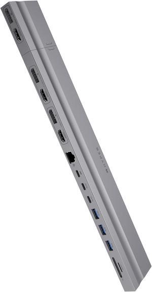 HyperDrive 4K Multi Display Docking Station for 13"-16" MacBooks - 15 Ports