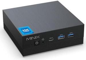 MINIX Z100-Aero, Intel 12th Gen N100, 16GB DDR4, 512GB PCIe 3.0 X1 NVMe SSD Windows 11 Pro Mini PC, 4K Triple Display/1GB+2.5G LAN/USB-A 3.2/USB-C/WiFi 5/BT5.1/Vesa Mount/Support Auto Power On