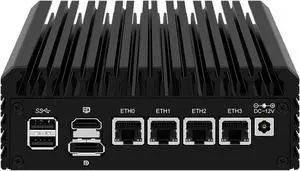 MOGINSOK 2.5GbE Linux Firewall Micro Appliance Celeron N5105 4xIntel I226 Nic Firewall Router PC Barebone No Ram No SSD AES-NI