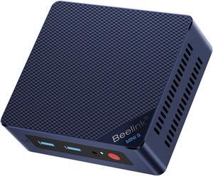 Beelink Mini PC, Mini S12 Mini Computer 12th Gen Quad-Core N100, Desktop Computers 16G DDR4 RAM 500G SSD, Small PC 4K UHD Dual HDMI, Dual WiFi/Gigabit Ethernet/BT5.2 for Office/Home/HTPC/NAS/W-11 Pro
