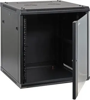 AEONS 12U Professional Wall Mount IT Cabinet Enclosure 19-Inch Server Network Rack Black
