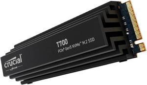 Crucial T700 1TB Gen5 NVMe M.2 SSD with Heatsink - Up to 11,700 MB/s - DirectStorage Enabled - CT1000T700SSD5 - Gaming, Photography, Video Editing & Design - Internal Solid State Drive