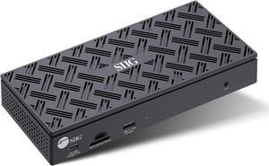 SIIG USB-C Quad 4K 60Hz Docking Station with 100W PD - Quad 4K@60Hz Monitor Laptop Dock - DisplayLink - 4 HDMI 4 DisplayPort, 4X USB-A, 2X USB-C, Thunderbolt 3 Compatible, 2.5 Gigabit Ethernet