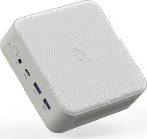 Small Desktop Computer AMD Ryzen 7 5700U (8C/16T,up to 4.3 GHz), Mini PC 8GB DDR4 RAM 128GB PCIe SSD, Portable PC Supports 4K Triple Display/WiFi/BT5.0/HDMI+DP+Type C/VESA for Gaming/Home/Office
