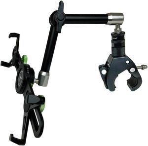 MYGOFLIGHT Flex Yoke Articulated Arm Sport Mount and Universal Cradle Kit for Any 7"-11" iPad Mini Air Pro Android Tablet PC Airplane Car RV Truck Boat Steering Wheel Dash Mounting