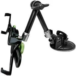 MYGOFLIGHT Flex Suction Cup Articulated Arm Sport Mount and Universal Cradle Kit for Any 7"-11" iPad Mini Air Pro Android Tablet PC for Airplane Car RV Truck Boat Window Mounting