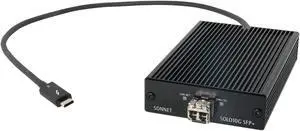Sonnet Solo 10G Thunderbolt 3 to SFP+ 10 Gigabit Ethernet Adapter (SFP+ [SR] Included)