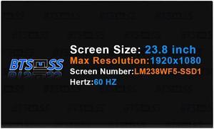 LM238WF5-SSD1 LCD Replacement for HP Pavilion 24-X Series 24-XA108LA 24-XA1045Z 24-XA1009D 24-XA1XXX 24-XA113LA 24-XA0018NV L17303-274 L17303-2724-RB Touch Screen Display Panel 60 Hz 23.8" FHD 1080P