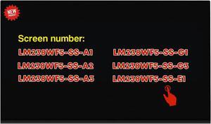 LM238WF5 SS A1 LCD Replacement for LM238WF5-SSA2 LM238WF5-SSA3 LM238WF5-SSE1 LM238WF5-SSG1 LM238WF5-SSG3 LCD Display Panel 1920x1080 FHD (Touch Version)