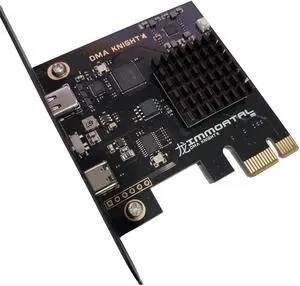 Immortal DMA Knight, PCIe/FPGA DMA with Custom PCILeech Firmware, USB-C/PCIe Connection, Up to 275 MB/s Speed, USB Firmware Flash Capable Development Board