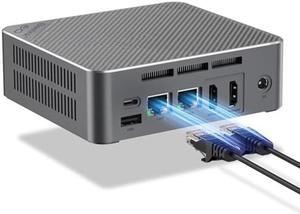 Beelink Mini PC, EQ13 16GB DDR4 500GB SSD, Intel Alder Lake-N100 (up to 3.4GHz), Dual LAN Mini Computer Supports WiFi6, BT5.2, USB3.2, 4K@60Hz Dual Display, Home-Server/Network Firewall