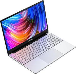 TOPOSH Windows 10 Laptop,15.6 inch PC Notebook,8GB RAM+256GB SSD,Intel Celeron 5205U,for Business use,Backlit Keyboard Dual Core,WiFi Bluetooth-Silver