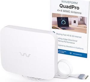 Waveform QuadPro 4x4 MIMO Panel Antenna | External Antenna for 4G/5G Routers & Gateways | for T-Mobile Home Internet, Verizon, AT&T | Antenna Only