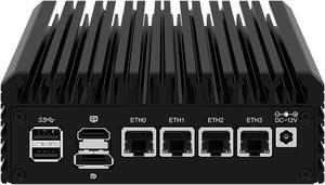 MOGINSOK 2.5GbE Linux Firewall Micro Appliance Celeron N5105 4xIntel I226 Nic Firewall Router PC 8GB DDR4 128GB M.2 NVMe SSD AES-NI
