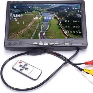 FPVDrone RC 7 Inch FPV Monitor 1024x600 IPS LCD Display Screen Monitor with Hood Sun Shield for RC FPV Drone Quadcopter