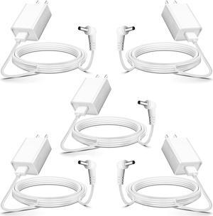 5-Pack Indoor/Outdoor Power Adapter Charger for Ring Stick Up Cam Plug-in/Ring Stick Up 2nd Gen, Ring Spotlight Cam,Ring Pan Tilt Stick Up Camera Plug in Charging Cord Cable (4m/13.2ft) White