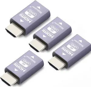 Malarpon Hdmi Edid Emulator Passthrough 3rd Generrtion Aluminum fit Headlesskeep The EDID of The Monitor Active Switches and Extenders 3840x2160@59Hz 4P