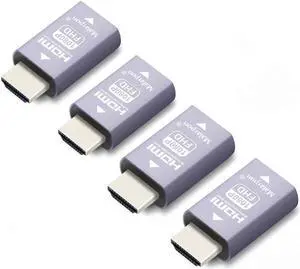 Malarpon Hdmi Edid Emulator Passthrough 3rd Generrtion Aluminum fit Headlesskeep The EDID of The Monitor Active Switches and Extenders 1920x1080@59Hz 4P