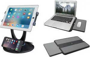 MAX SMART Portable Laptop Lap Pad Swivel Tablet Stand Compatible with iPad